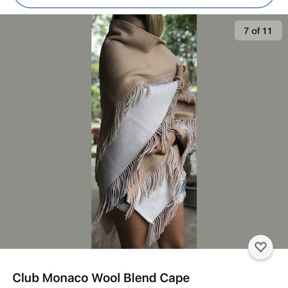 Club Monaco Wool Cape - Picture 5 of 11